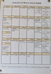 horario julio